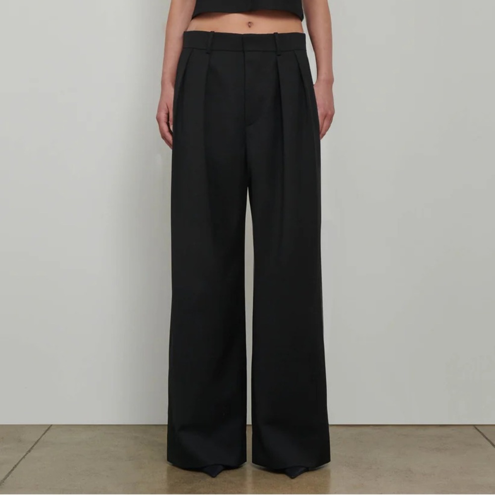 WARDROBE.NYC Black Wide-Leg Pants